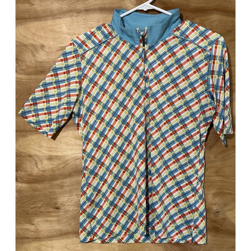 Sport Haley Women's Large Short Sleeve Athletic Polo Stretch Colorful